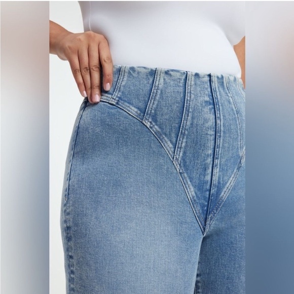 Good American Denim Slim Straight Mega Compression Jeans Curvy Girl Country Sexy - Picture 4 of 15